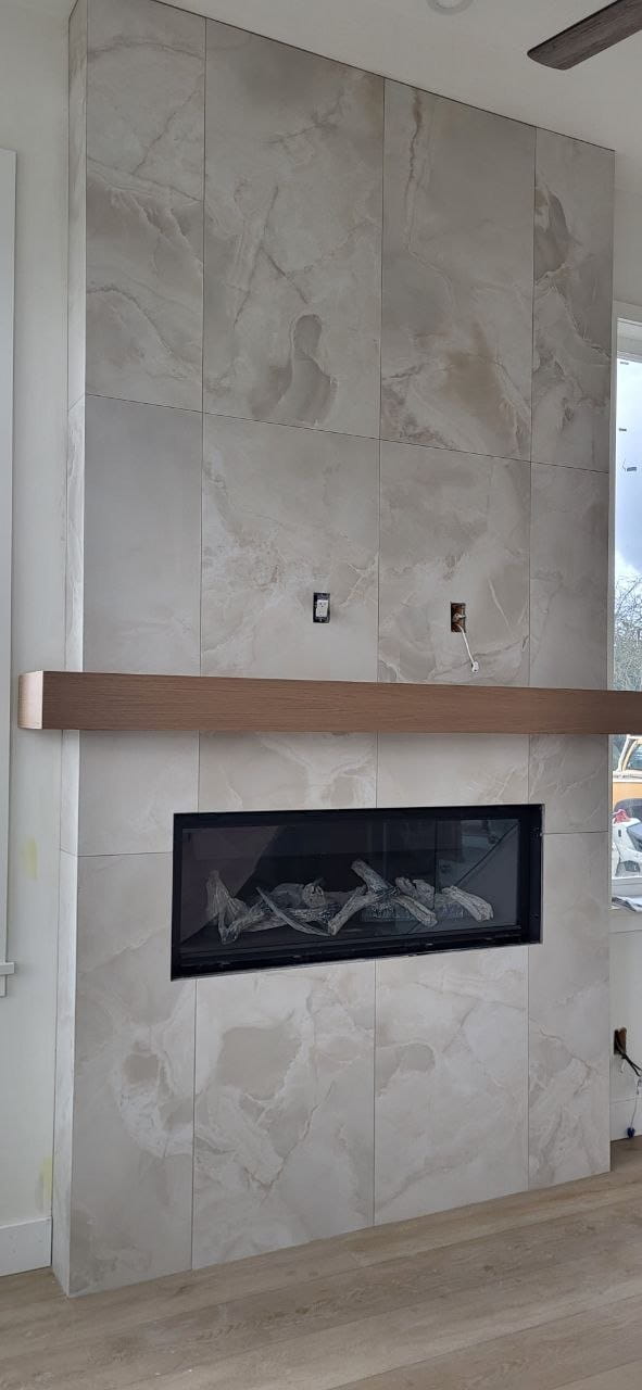 Detailed residential tile installation by North Shore Tiling
